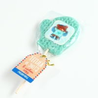 Новый год! Леденец на палочке, варежка, с вафельной картинкой &laquo;Тепла и уюта&raquo;, 35 г