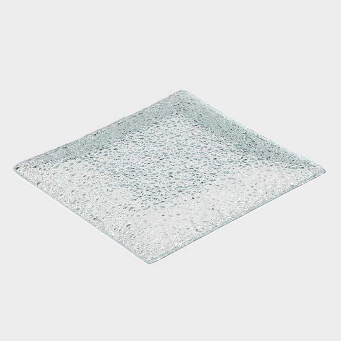 Блюдо стеклянное сервировочное Доляна &laquo;Акцент&raquo;, 15&times;15 см