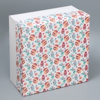 Коробка для торта, кондитерская упаковка &laquo;Сладости&raquo;, 31 х 31 х 15 см
