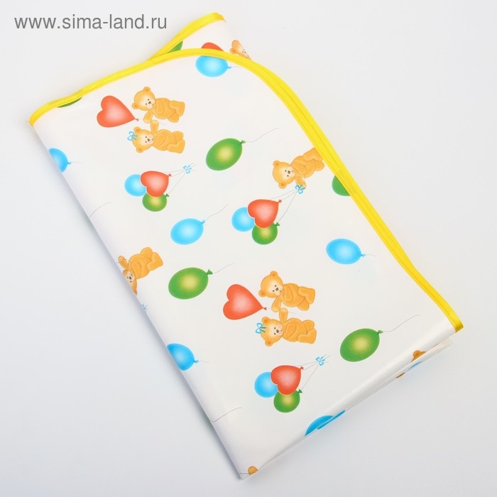 Клеёнка с ПВХ-покрытием, 70х100 см, на резинке, цвета МИКС