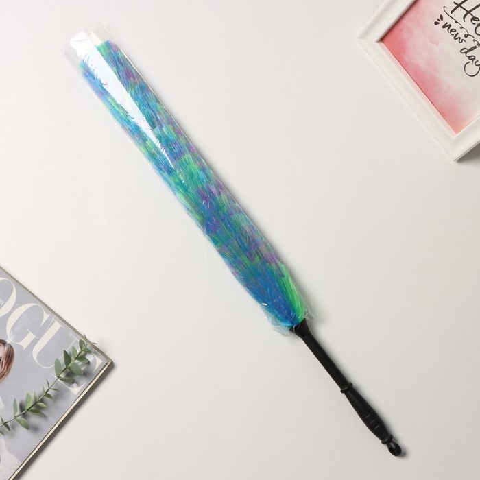 Щётка для пыли Доляна &laquo;Павлин&raquo;, 59 см, насадка 40,5 см, 40 гр