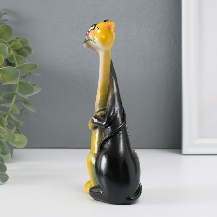 Сувенир полистоун обнимашки "Кошка с котом - танго" 17,3х7х4,2 см