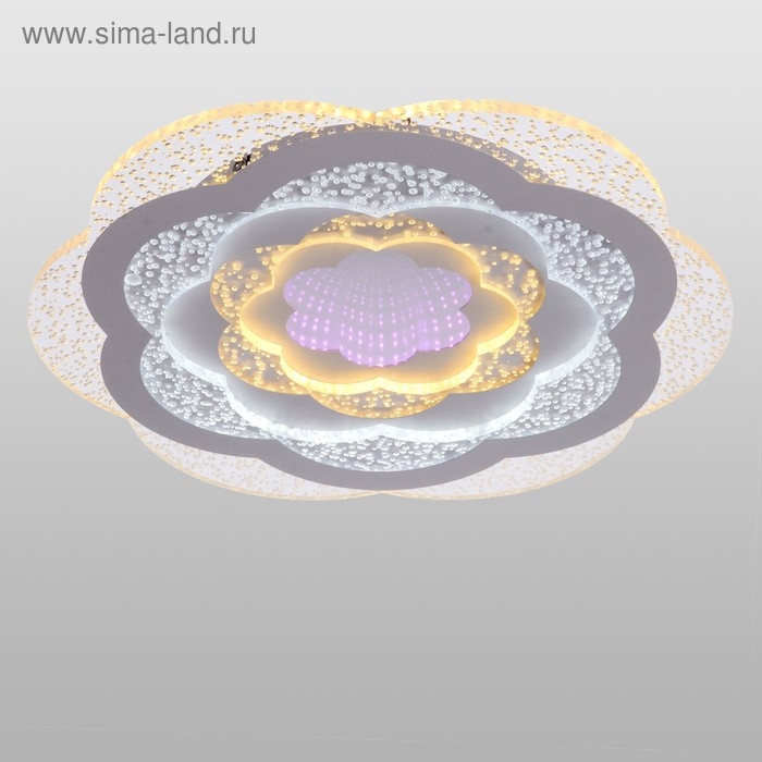 Светильник с ПДУ 660608N LED 160Вт 3 режима 3000-6000К диммер белый 50х50х7,5 см BayerLux