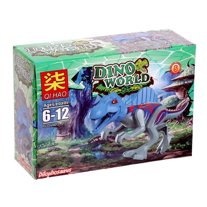 Конструктор блочный &laquo;Динозавры&raquo;, 12 видов, МИКС