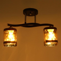 Люстра 1080/2BK 40Вт Е27 черный 40х14х27 см BayerLux