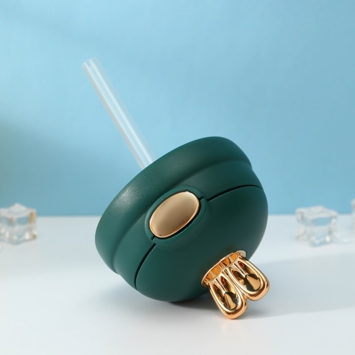 Бутылка для воды стеклянная &laquo;Ушки&raquo;, 350 мл, 9,5&times;9&times;17 см, цвет МИКС