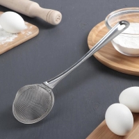 Сито для просеивания с ручкой Доляна &laquo;Фире&raquo;, d=7,9 см, цвет серебристый