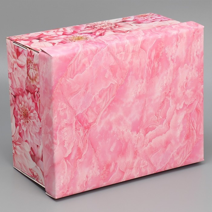 Коробка подарочная складная, упаковка, &laquo;Цветы&raquo;, 31 х 25.5 х 16 см