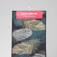 Коврики для дома Доляна &laquo;Перья&raquo;, 2 шт: 40&times;60, 40&times;121 см