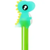 Ручка гелевая-прикол &laquo;Динозавр&raquo;, жёлтый, штрихкод на штуке