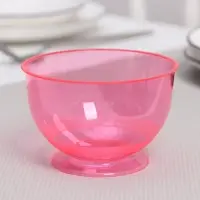 Креманка пластиковая одноразовая &laquo;Кристалл&raquo;, 200 мл, красная