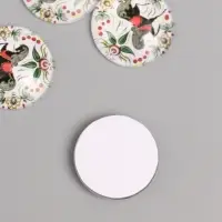 Кабошон стекло для творчества "Круг. Русский конь" 3х3 см