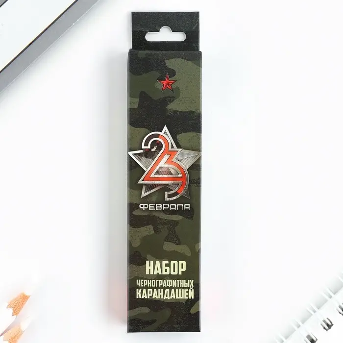 Карандаш простой чёрнографитный без ластика &laquo;Защитник&raquo;