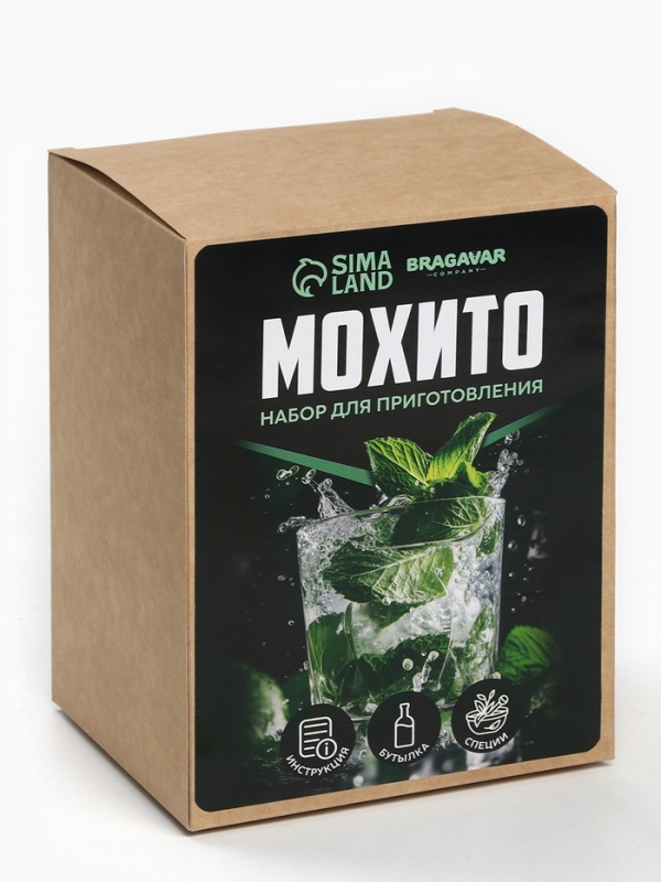 Набор для приготовления настойки &laquo;Мохито&raquo;, набор специй, штоф