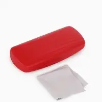 Футляр для очков Июнь2501, 16*6,5*3,5 см, хлопушка, красный