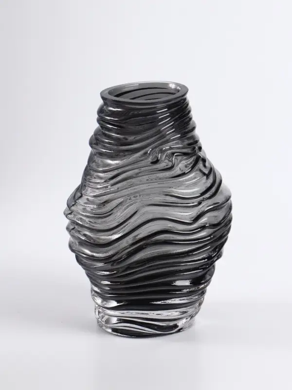 Ваза &laquo;Модесто&raquo;, 19&times;12 см, стекло, чёрная