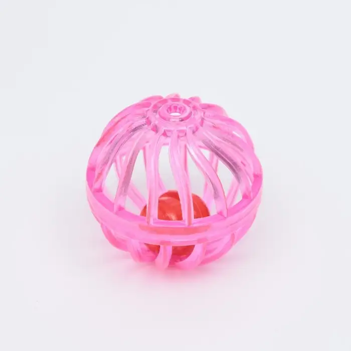 Шарик для кошек "Завитушки", 4 см, фасовка в коробку по 50 шт, микс цветов