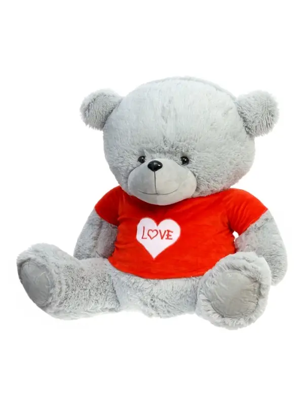 Мягкая игрушка "Медведь Тед", в кофте, цвет серый, 120 см