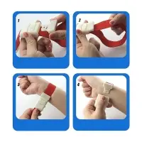 Жгут текстильный, 40&times;2.5 см, зеленый