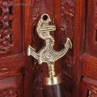 Ложка для обуви "Якорь" латунь 51х5,5х2,5 см