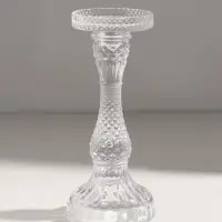 Подсвечник стекло "Монпелье" прозрачный d=8 см 8,8х8,8х22 см