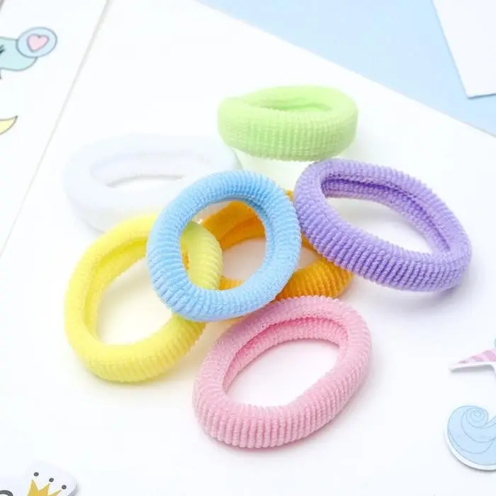 Резинка для волос "Махрушка " (набор 7 шт) яркий