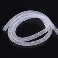 Ювелирная сетка-рукав "Регилин", круглый, 8 мм, 1 метр, цвет белый