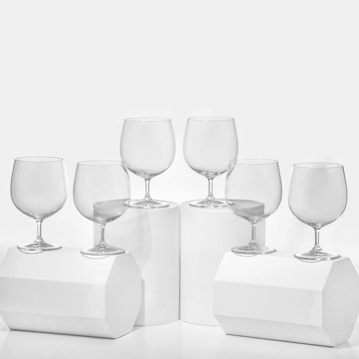 Набор стеклянных бокалов для пива &laquo;Пион&raquo;, 380 мл, 6 шт