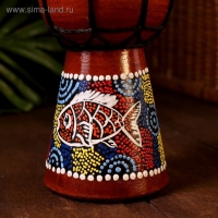 Сувенирный музыкальный инструмент &laquo;Барабан Джембе Узоры&raquo;, 20&times;12&times;12 см, МИКС