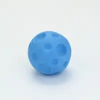 Игрушка пищащая "Мячик" для собак, 6,5 см, голубая