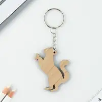 Брелок для ключей деревянный &laquo;Лев&raquo; знак зодиака, 4,5 х 6 см