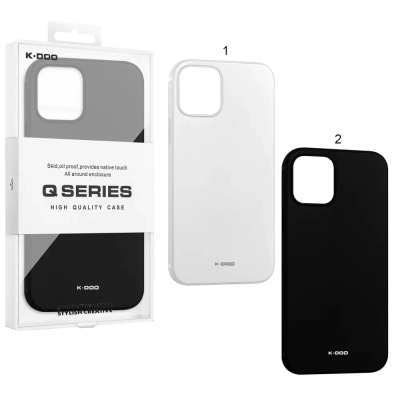 Чехол iPh 12/12 Pro Q Series K-DOO