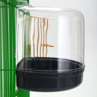 Купалка для птиц, внешняя 12 х 9 х 11 см, серая