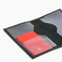 Обложка для паспорта 9,5*0,5*13,5, загран, флотер черный (2)