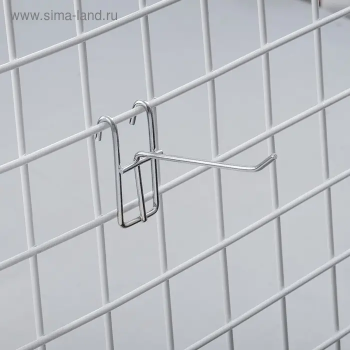 Крючок на одинарный, d=6 мм, L=10 см, цвет хром