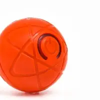 Интерактивная игрушка для собак "Гравитационный мяч", 5,5 см, оранжевая