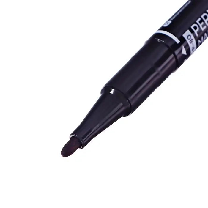 Маркер перманентный ErichKrause Double P-80, двусторонний, чёрный