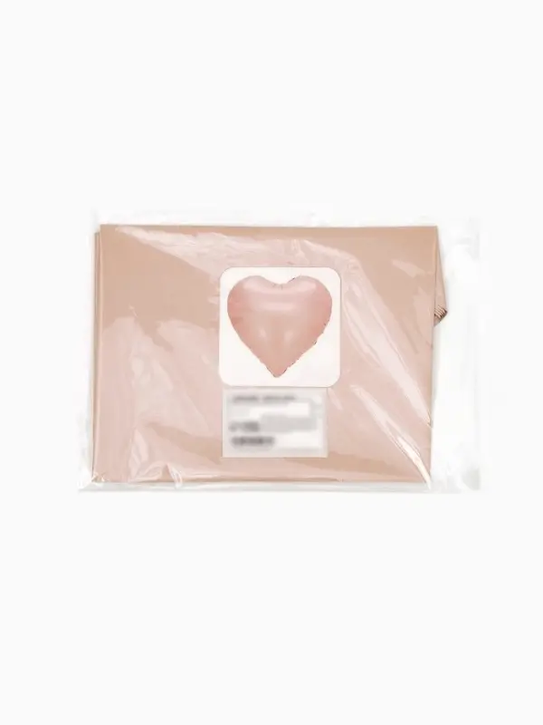 Воздушные шары фольгированные 17" "Сердце" цвет розовый сатин, набор 5 штук