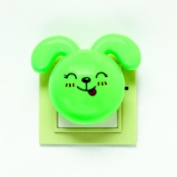 Ночник LED "Кролик", 7 см, 4W (V220) МИКС пластик RISALUX