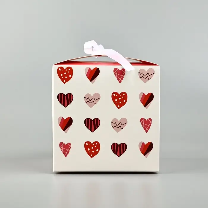 Коробка подарочная складная, упаковка, &laquo;Я тебя люблю&raquo;, 12 х 12 х 12 см