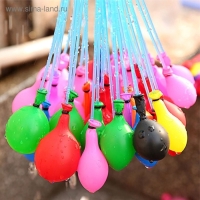 Водные бомбы &laquo;Шар&raquo;, 1 насадка, 37 шаров, МИКС