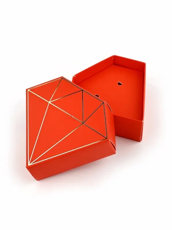 Коробка подарочная под бижутерию &laquo;Красная, тиснение&raquo;, 10 х 9 х 3.5 см