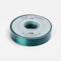 Лента атласная двухсторонняя №0589 20мм*25&plusmn;1м изумрудный TR