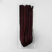 Молния &laquo;Трактор&raquo;, №5, разъёмная, замок автомат, 70 см, чёрная, красная