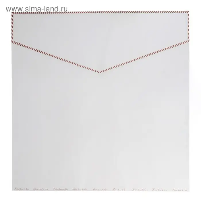 Плёнка матовая с рисунком &laquo;Романтическое послание&raquo;, белая, 60&times;60 см