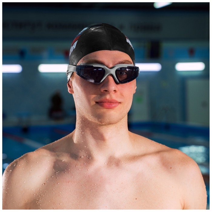 Очки для плавания ONLITOP, беруши, цвета МИКС