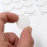 Накладка мебельная круглая ТУНДРА, d=25 мм, 18 шт., полимерная, белая