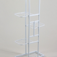 Подставка для цветов Greengo, 5 полок, 44 &times; 22 &times; 95 см, напольная, металл, белая