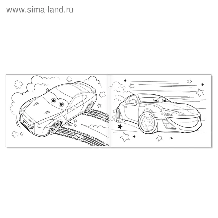 Раскраска для мальчиков &laquo;Крутые гонки&raquo;, А5, 12 стр.