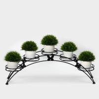 Подставка для цветов &laquo;Арка-5&raquo;, d=12 см, 69&times;15,5&times;25,5 см, черный